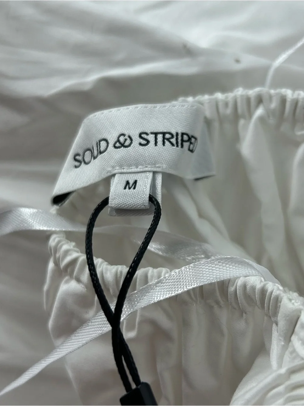 SOLID & STRIPED The Meira Dress White Halter Smocked Maxi Dress - Picture 6 of 9
